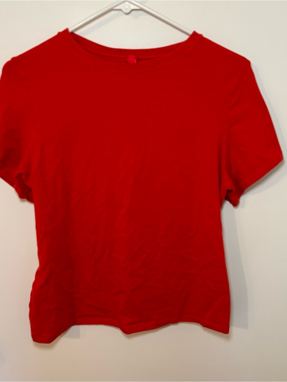 H&M Bright Red Short Sleeve Crewneck Tee